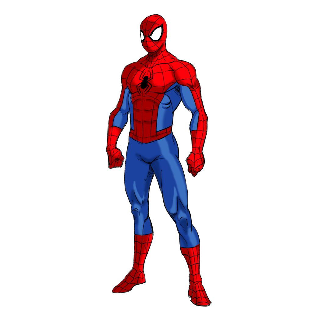 Cartoon Spiderman Drawing