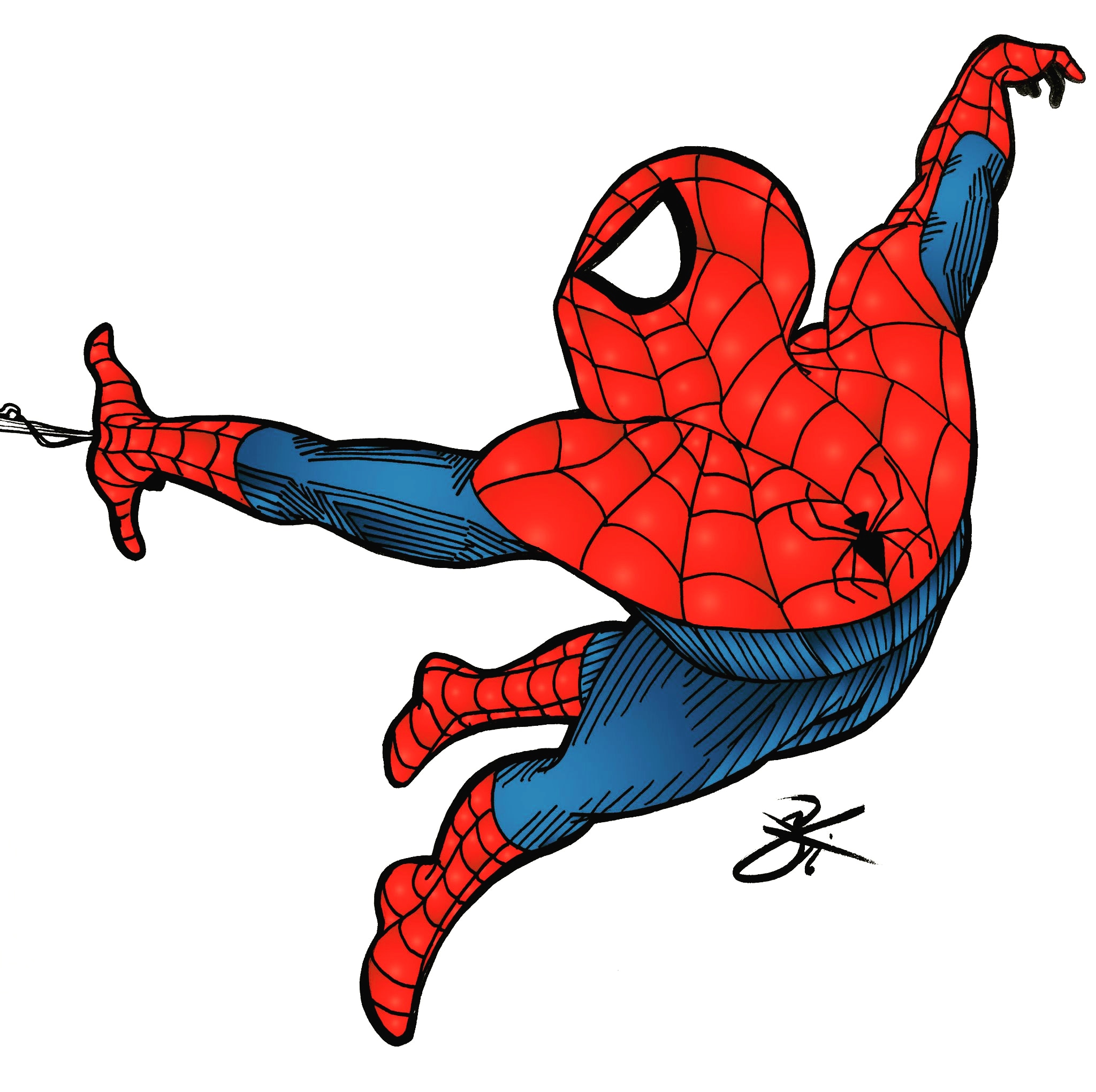 2048x2040 My Drawing Of Spiderman Spiderman