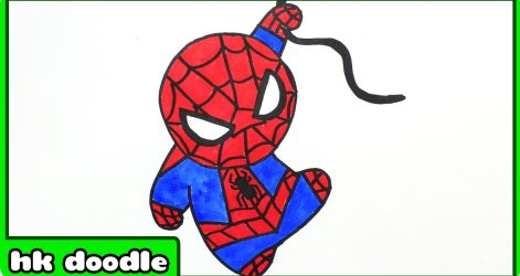 471x250 Spiderman Symbol Drawing Easy And Coloring Games Spider Man