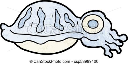 450x225 Cartoon Squid Vector Clipart