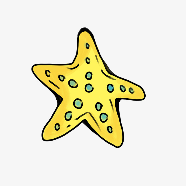 650x651 Starfish Hand Drawn Stick Figure Cartoon Image