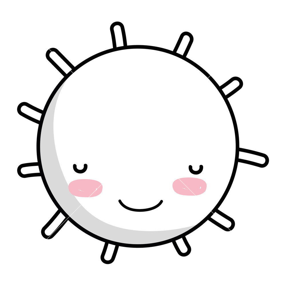1000x1000 Sun Smiling Drawing Cartoon Vector Illustration Graphic Design