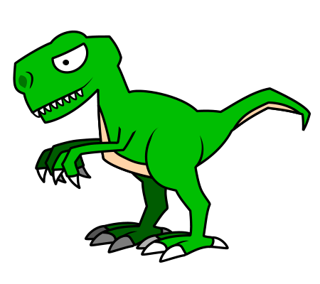 450x400 How To Draw A Cartoon Dinosaur T Rex