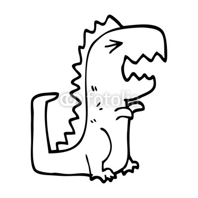400x400 Line Drawing Cartoon Roaring T Rex Buy Photos Ap Images