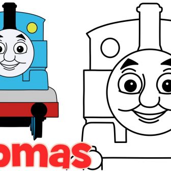 336x336 Easy Drawing Of A Train Steps To Subway Steam Track Toy Thomas