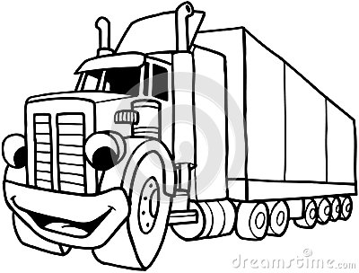 400x304 Cartoon Semi Truck Clipart Collection