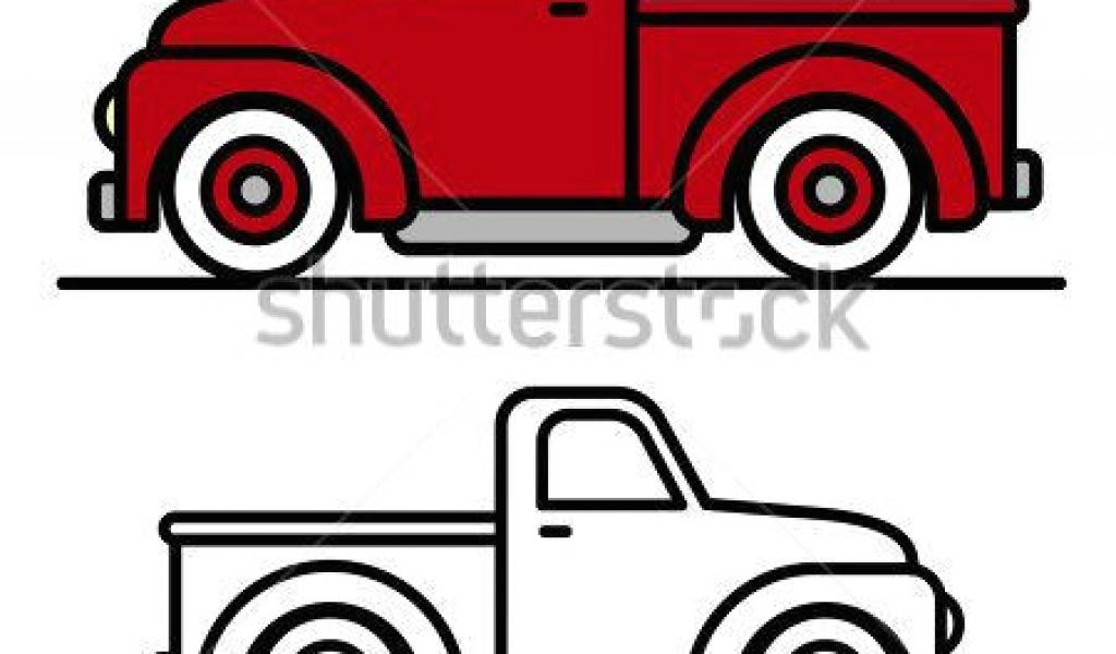 1024x600 Drawing Easy Truck How To Draw A Truck Easy Two Cartoon Vintage