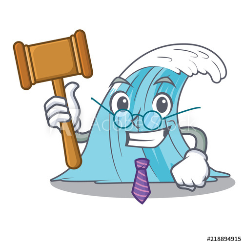 500x500 Judge Splash Surf Wave Cartoon