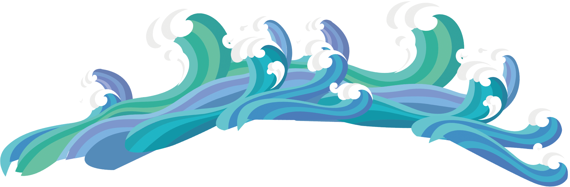 1815x595 Collection Of Free Drawing Waves Cartoon Download On Ui Ex