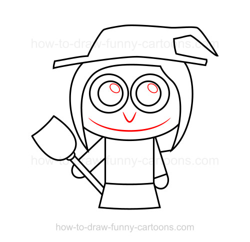 500x484 How To Draw A Witch