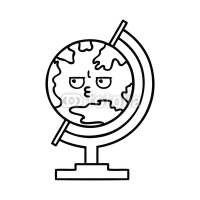 400x400 Line Drawing Cartoon Globe Of The World Buy Photos Ap Images