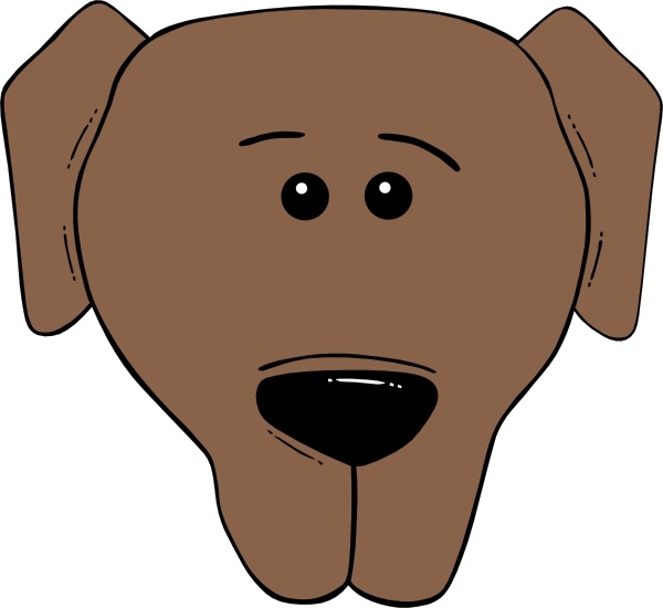 600x550 Dog Face Cartoon World Label Clip Art Free Vector In Open Office