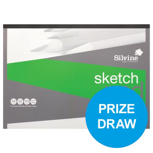 500x500 silvine popular drawing pad acid free cartridge paper