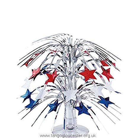 466x466 Patriotic Star Mini Foil Cascade Of July Party Table