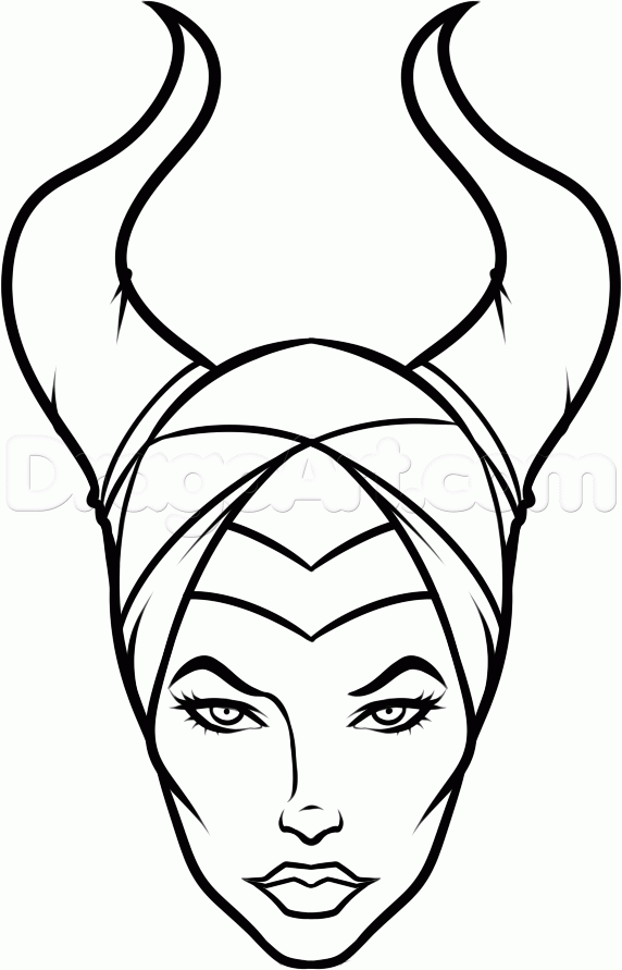 572x891 How To Draw Angelina Jolie's Maleficent Drawing