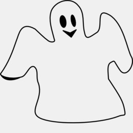 260x260 Ghost, Halloween, Drawing, Transparent Png Image Clipart Free