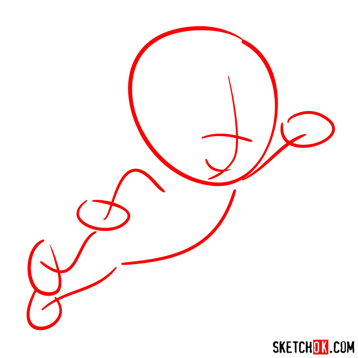 1200x1200 How To Draw Casper The Friendly Ghost