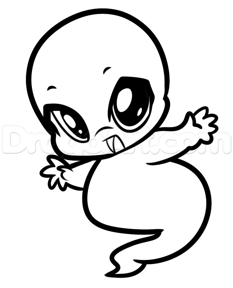 746x924 Step Casper The Friendly Ghost Drawing Tutorial