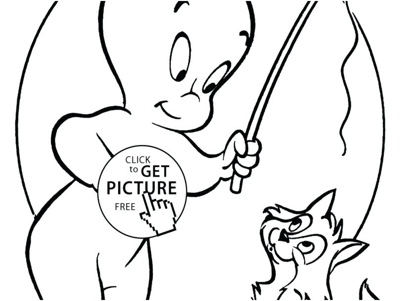 827x609 Casper Coloring Pages