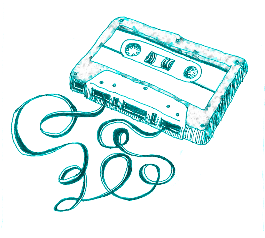 900x809 Images Of Cassette Tape Drawing