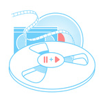 150x150 Retro Audio Cassette Tape Drawing Vector Image Of Objects