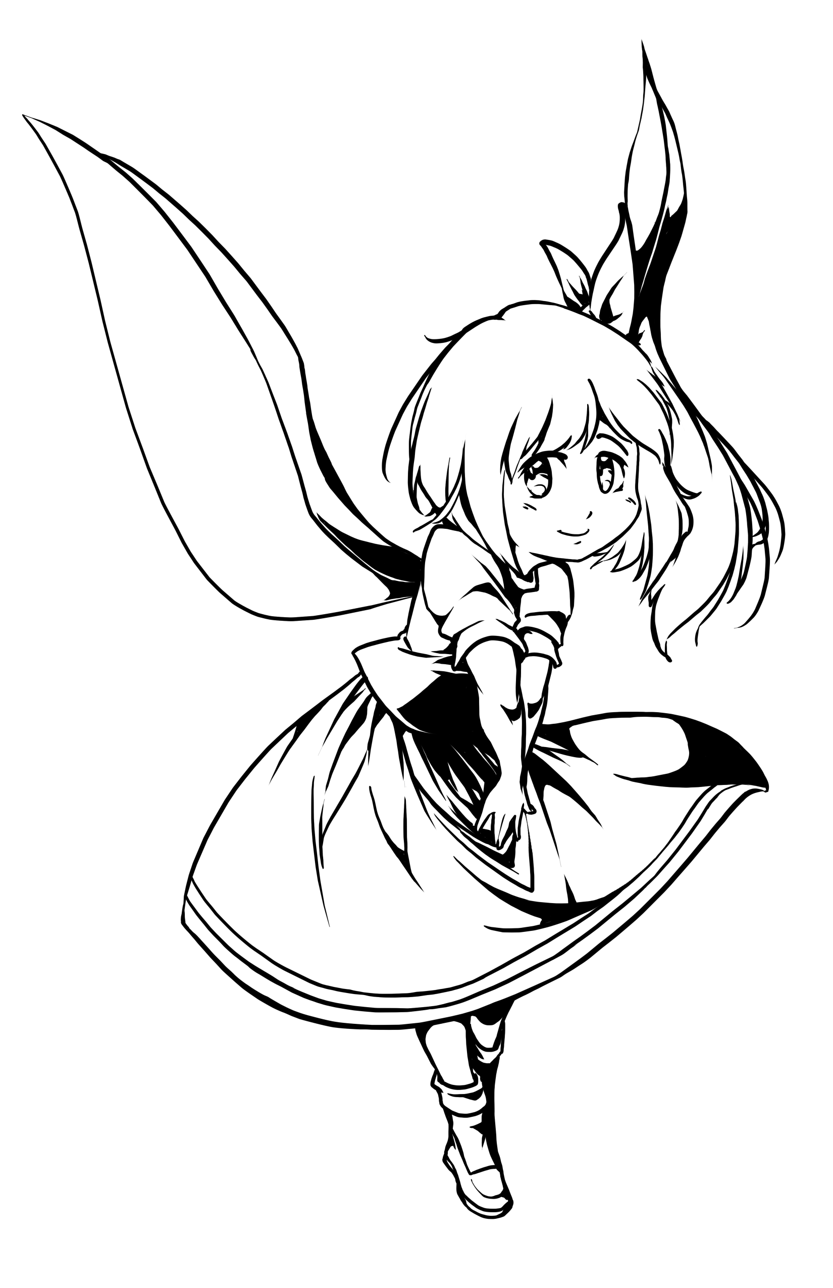 1650x2550 Drawing The Cast Of Touhou For This Month Here's Daiyousei
