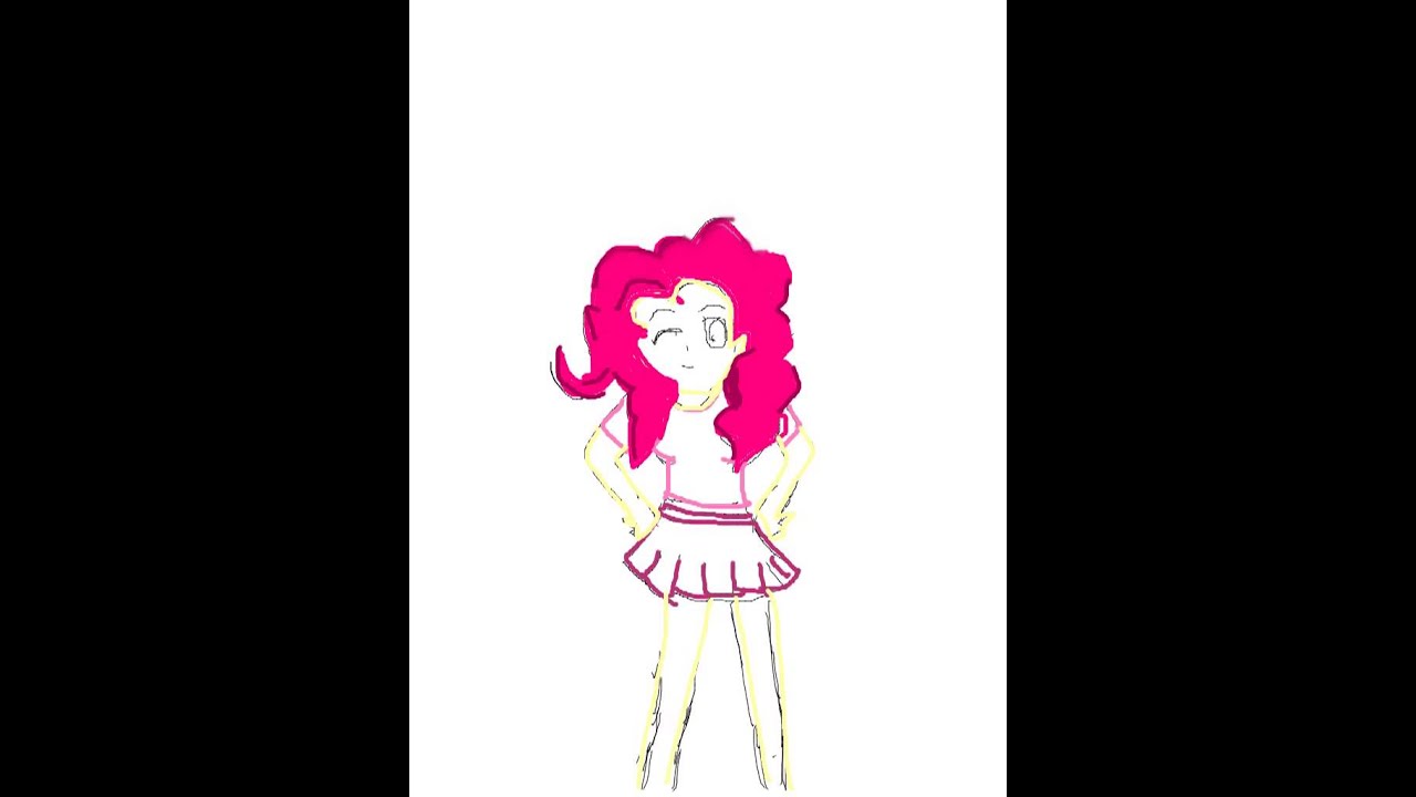 1280x720 pinkie pie human speed drawing draw cast