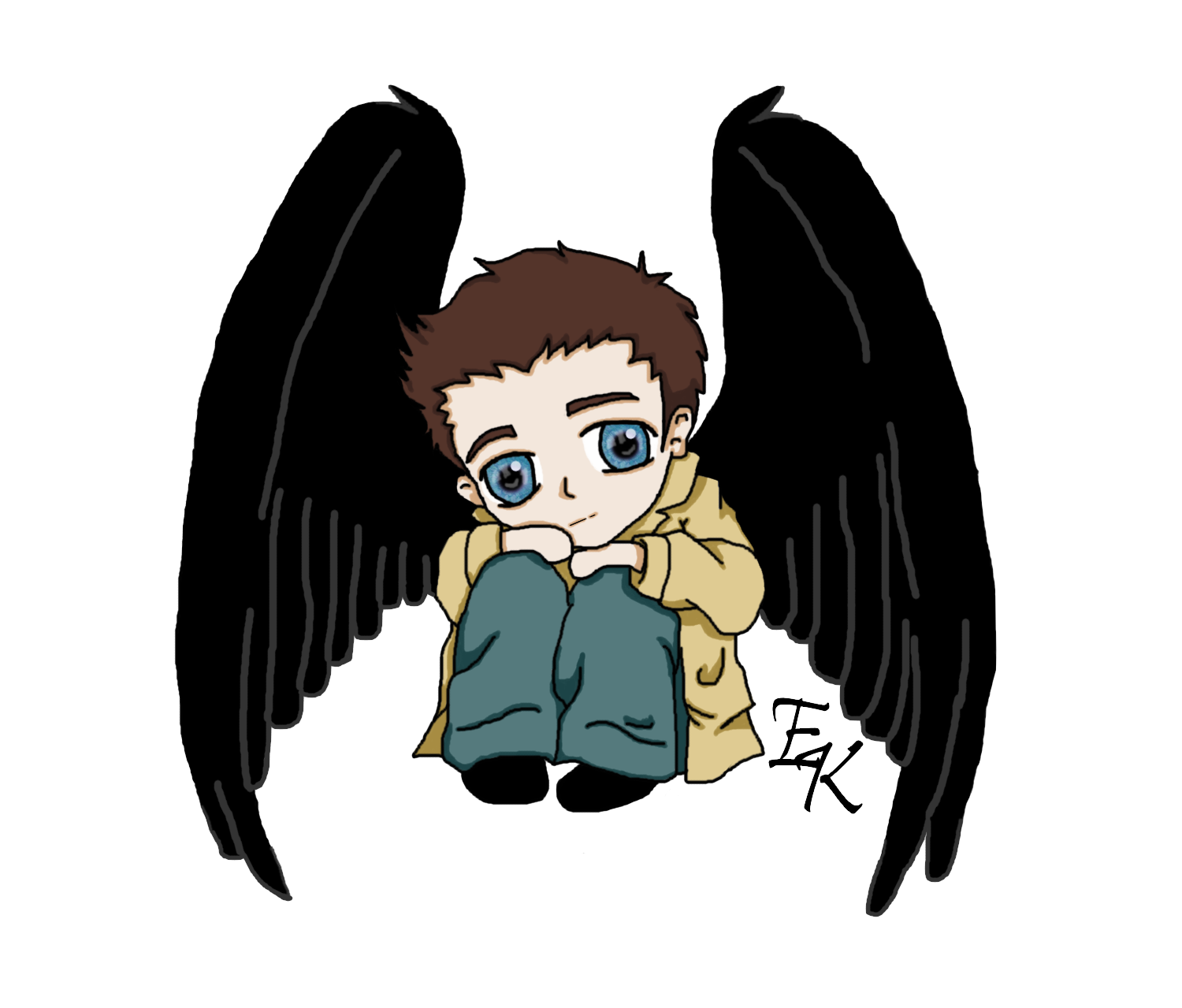 1500x1279 Collection Of Free Castiel Drawing Tie Download On Ui Ex