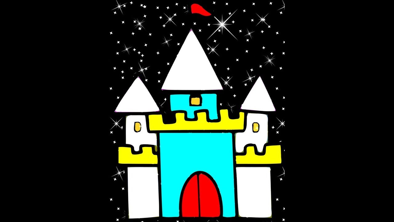 1280x720 How To Draw A Castle Step