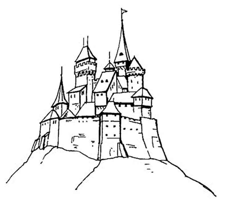 800x743 Sand Castle Coloring Pages