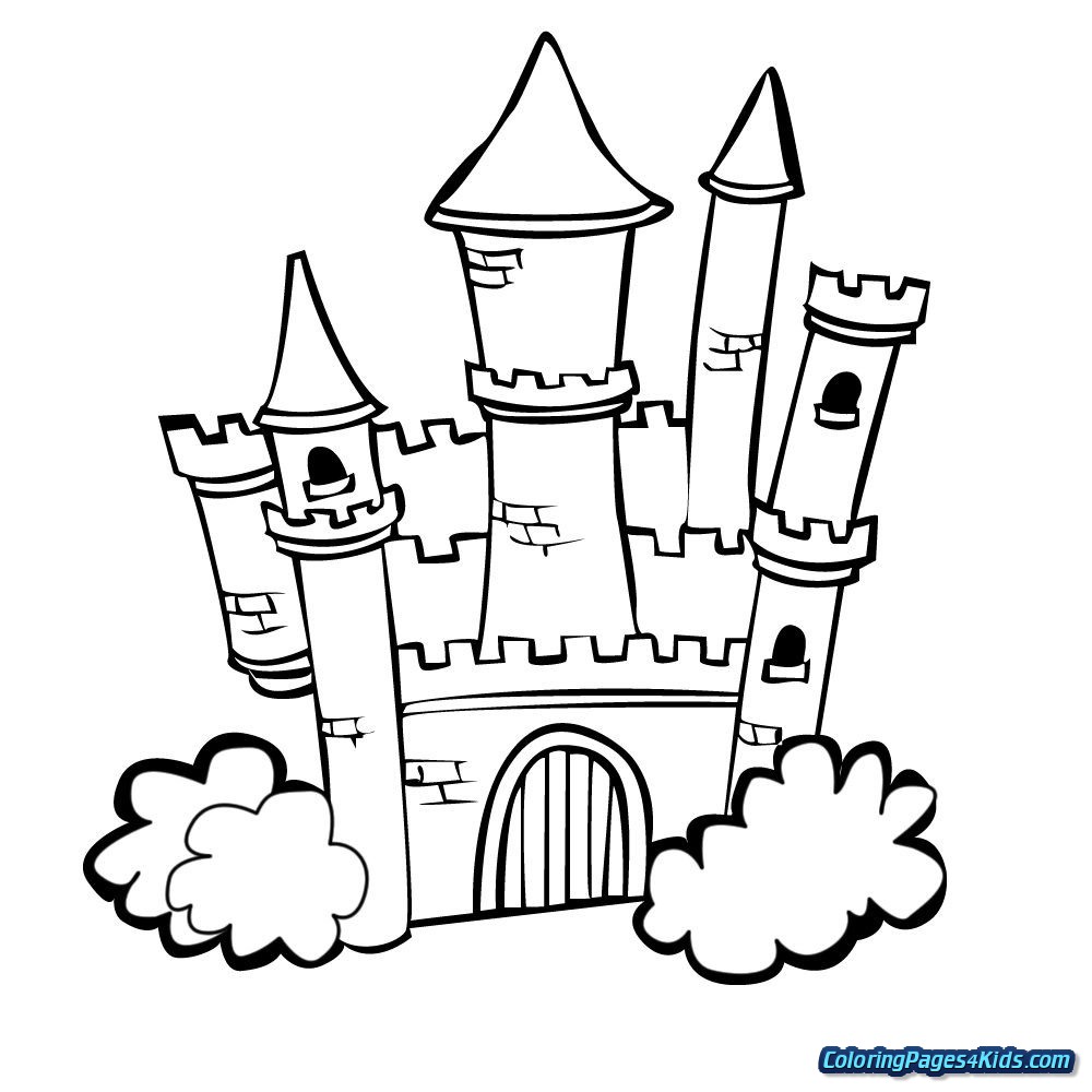 1000x1000 castle coloring pages howl s moving for kids attachment