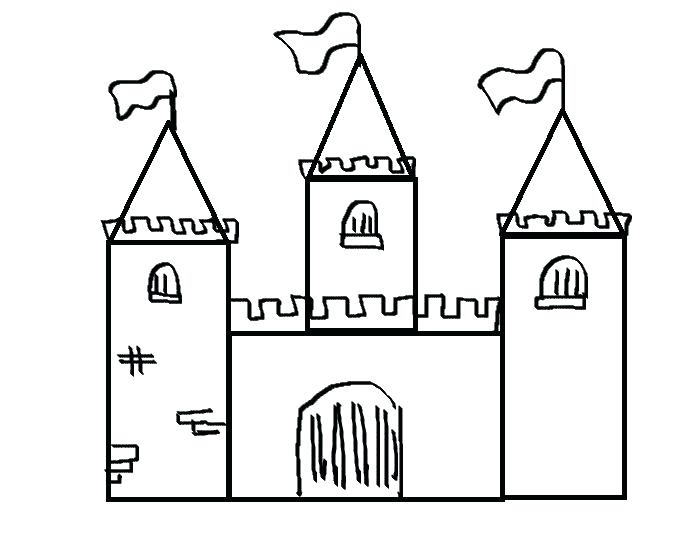 678x540 Easy Castle Drawing How To Draw A Castle And How To Draw