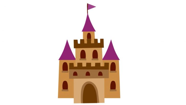 728x410 How To Draw An Easy Disney Castle A Step