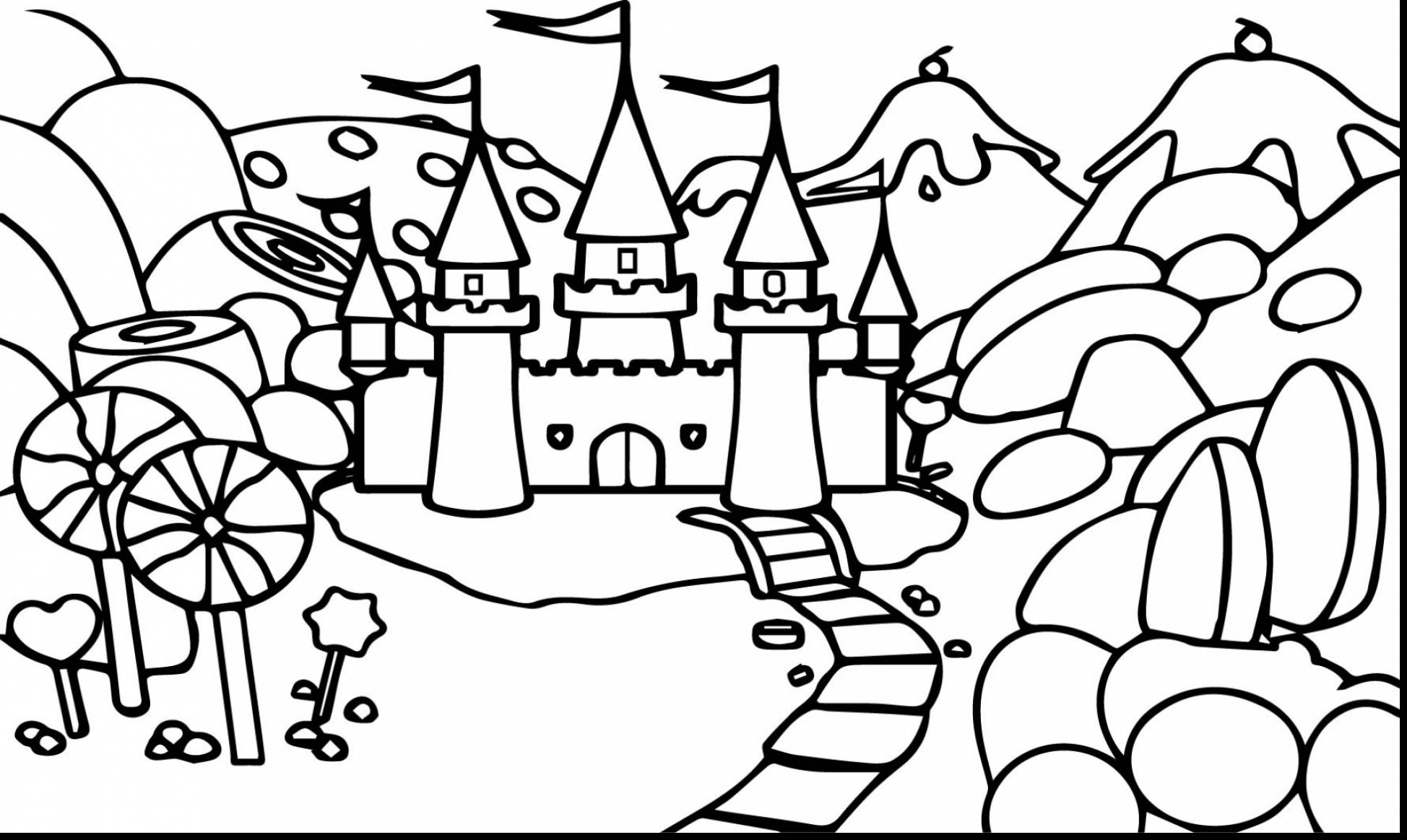 Castle Drawing Outline