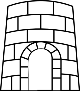 264x298 Castle Outline Clip Art