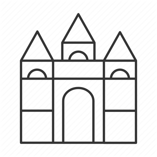 512x512 fortress drawing outline transparent png clipart free download