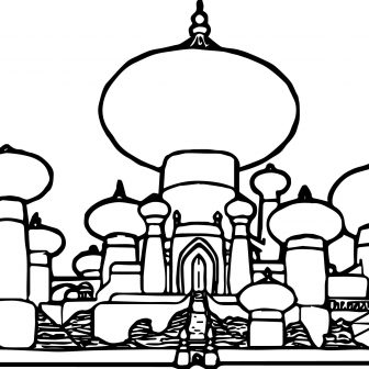 336x336 Cinderella Castle Coloring Pages Printable Free Disney To Print