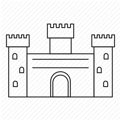 512x512 Castle, Illustration, Drawing, Transparent Png Image Clipart