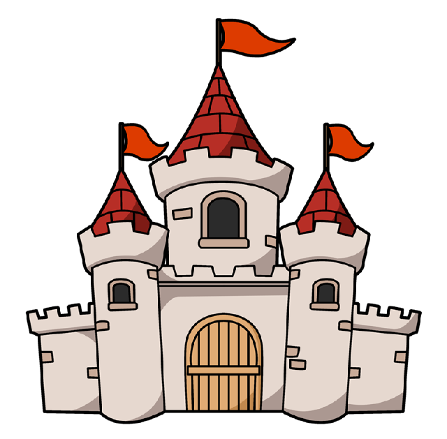 640x629 Collection Of Free Castle Drawing Underwater Download On Ui Ex