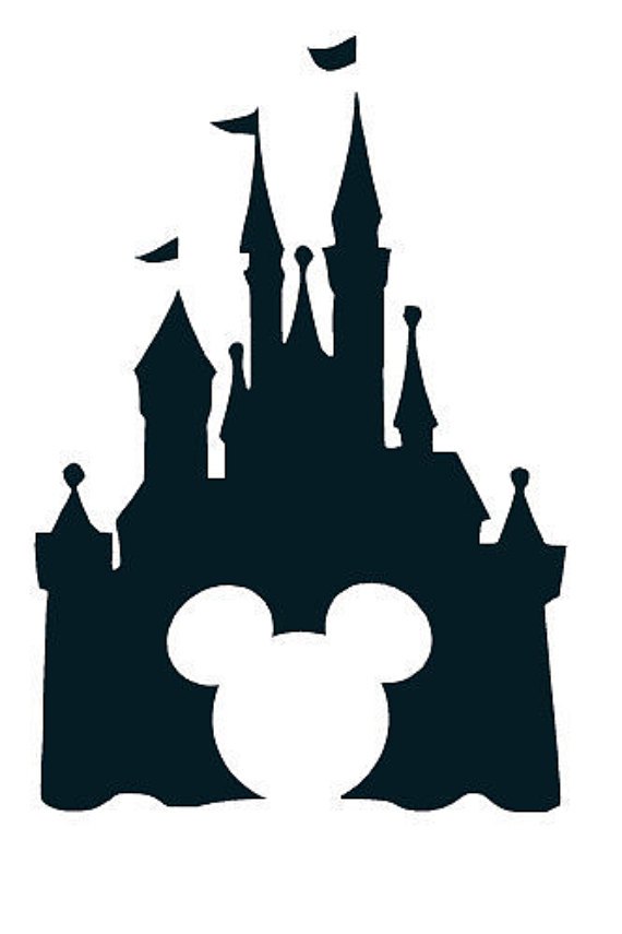 570x855 Disney Castle Drawing Outline