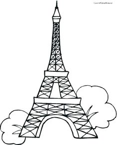 235x291 Best Eiffel Tower Coloring Pages Images