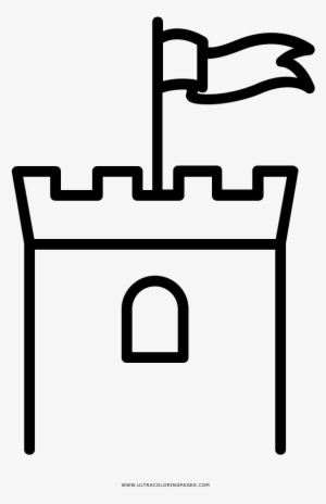 300x464 Castle Tower Coloring Page
