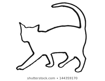 363x280 Huge Collection Of 'cat Drawing Outline' Download More Than