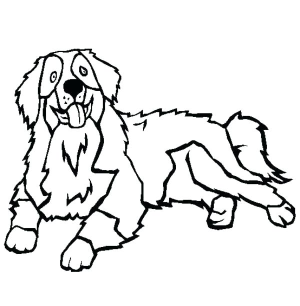 600x612 doggy coloring pages mountain dog coloring