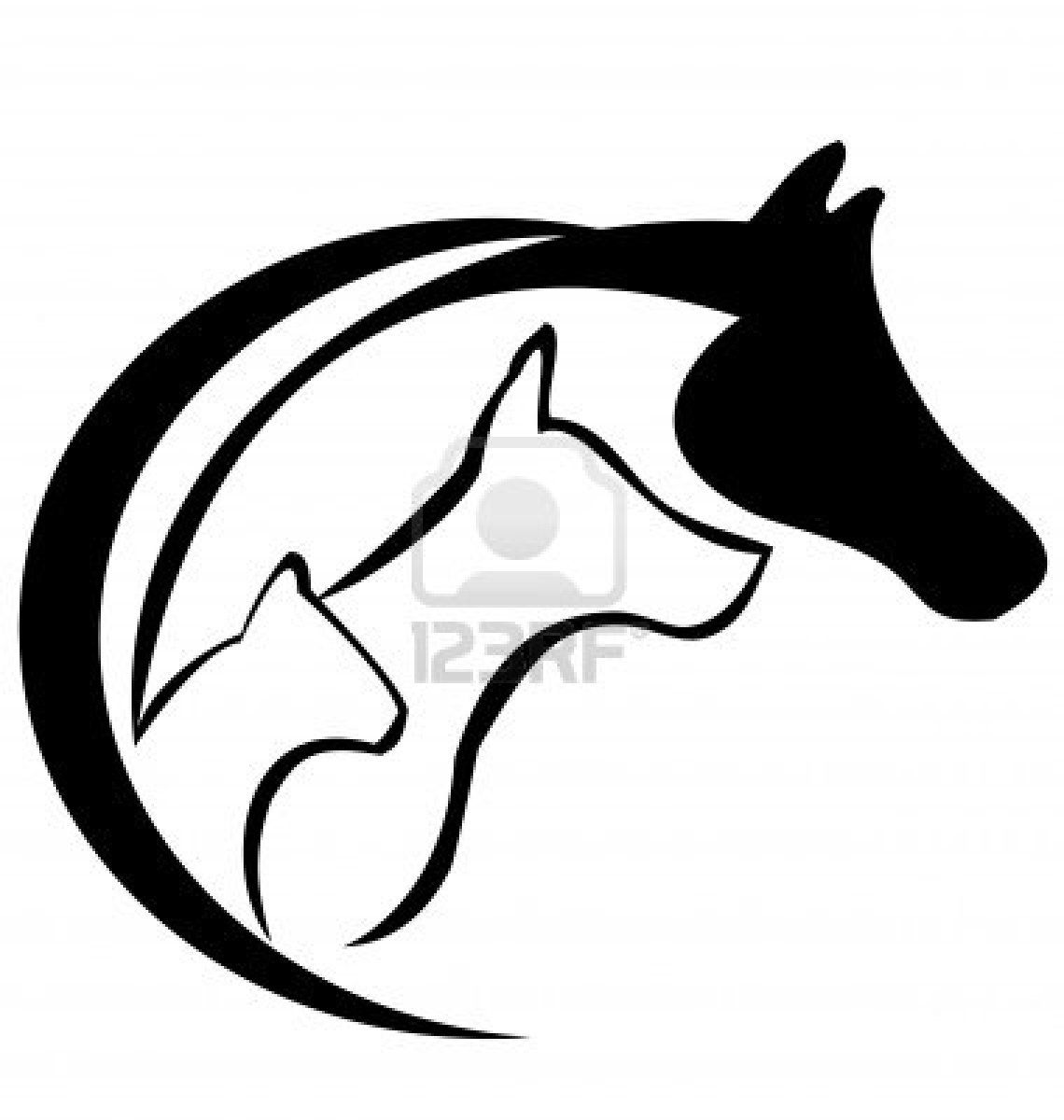 1140x1200 Horse Dog And Cat Logo Silhouette Cool Stuff Cat Tattoo
