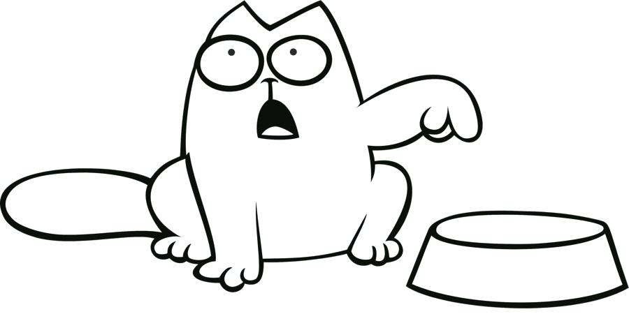 900x460 Cat Kitten Coloring Book Drawing Face Colouring Pages