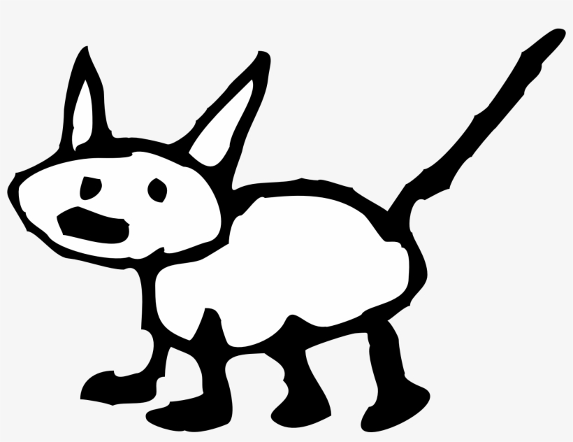 820x632 Cat Clip Art Black And White