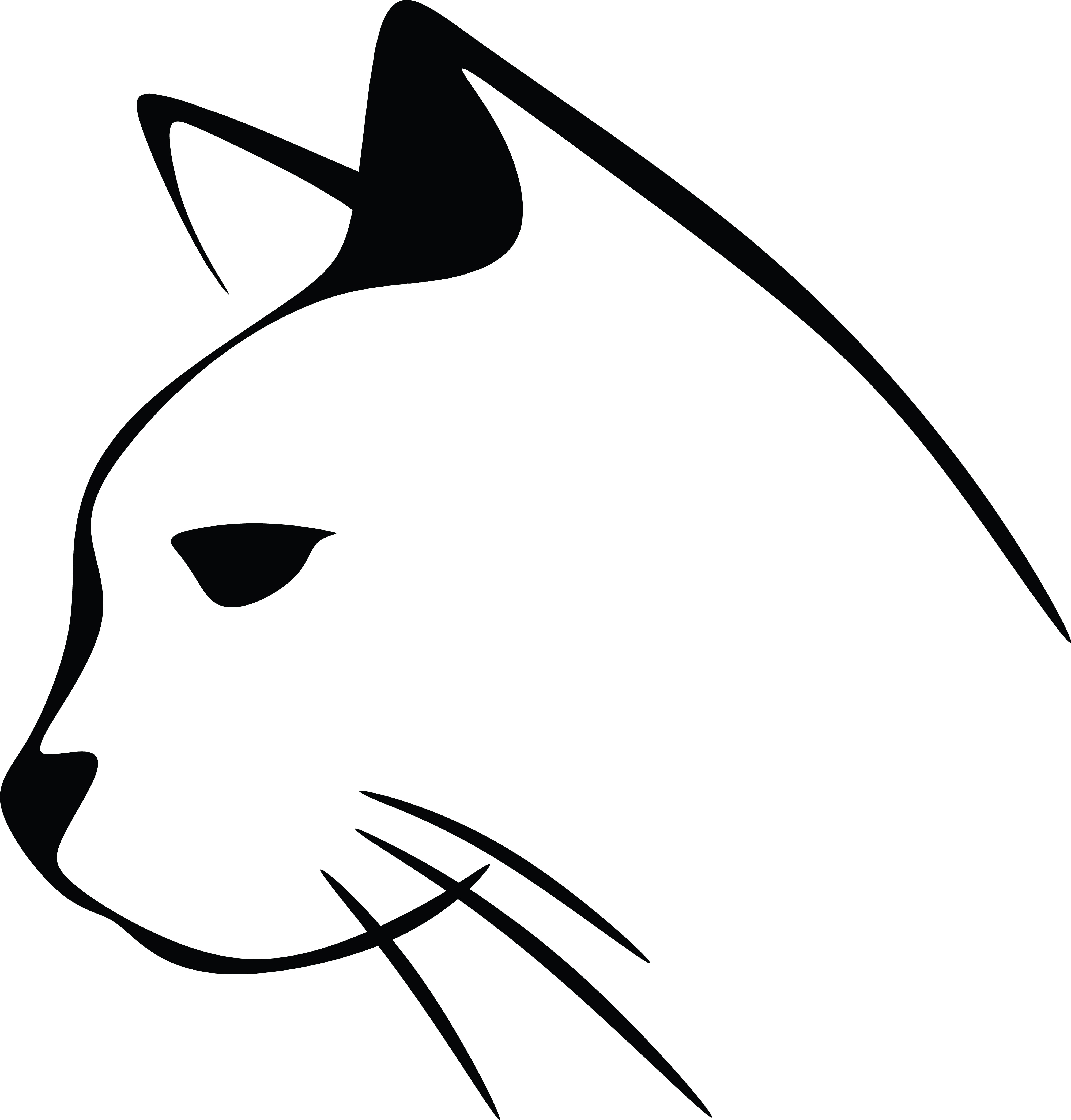 4000x4182 Black And White Clip Art Cat Black And White Drawing Of A Cat
