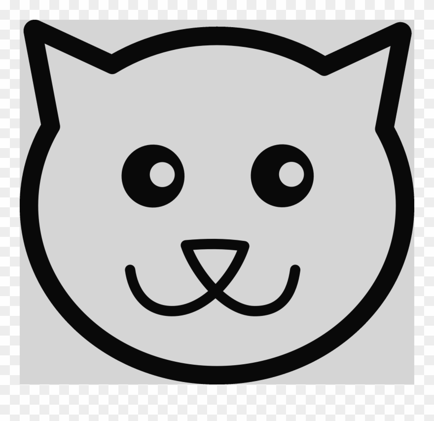 880x853 Cat Face Cartoon Drawing Clipart