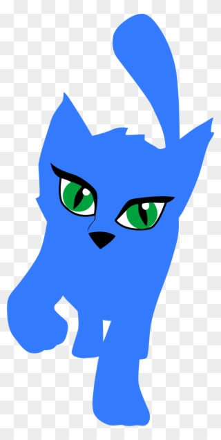 320x637 Blue Cat Clipart Png